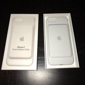 White Apple Battery Case